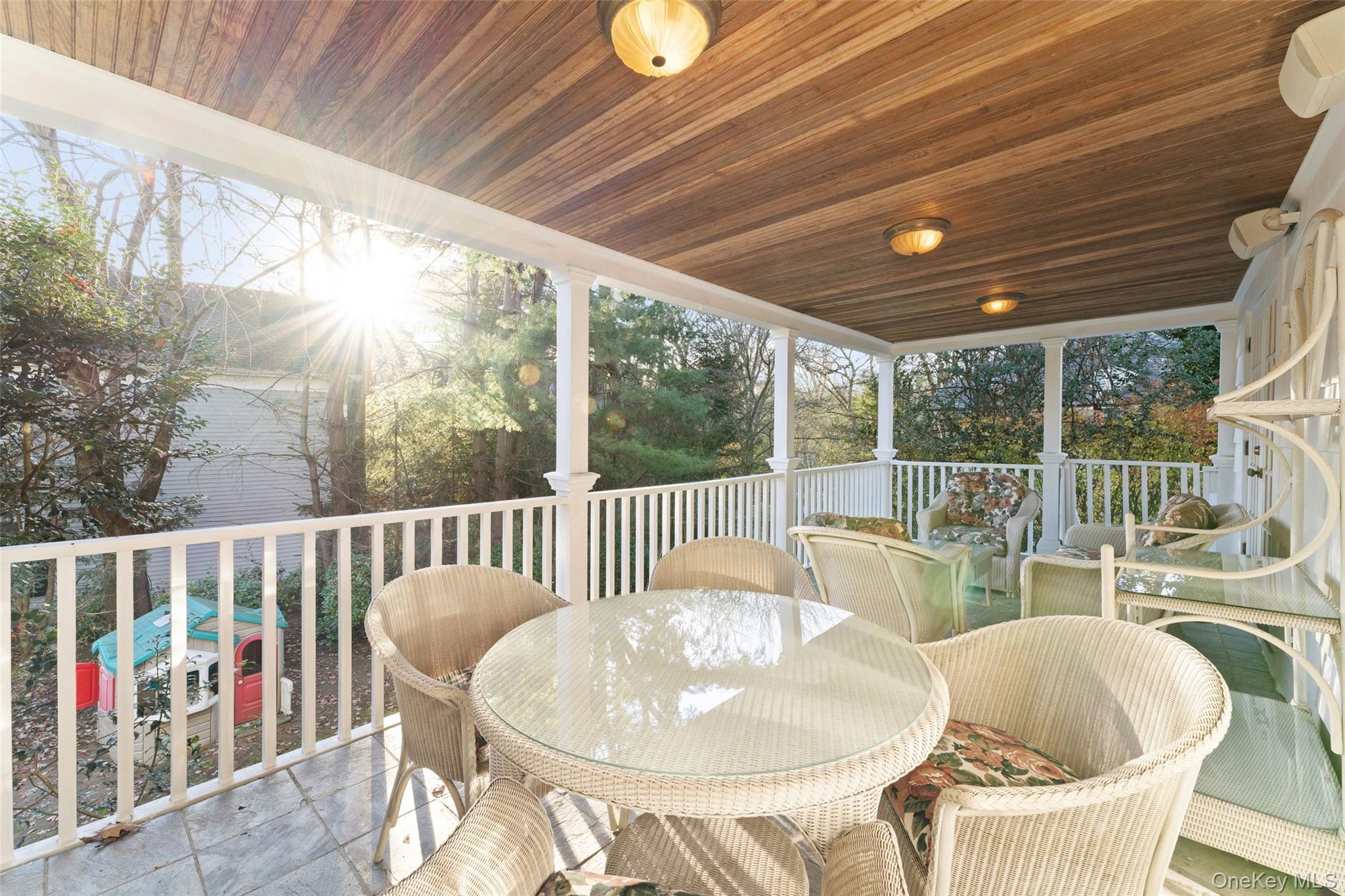 24 Olmsted Road Scarsdale, NY 10583 - Photo 5 of 39 a outdoor dining space with furniture and garden view