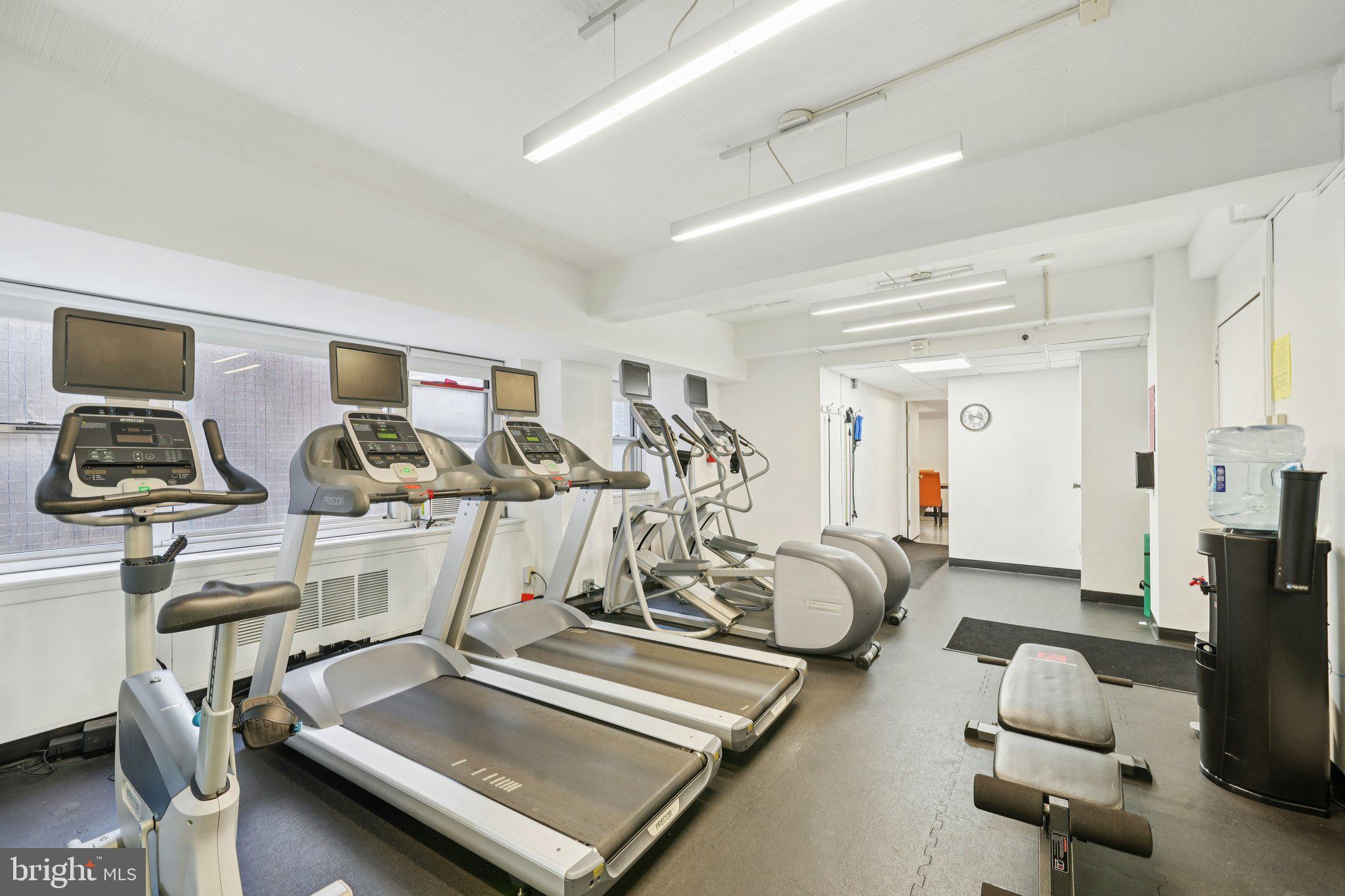 220 West Rittenhouse Square, Unit 10C Philadelphia, PA 19103 - Photo 35 of 39 a view of a room with gym equipment
