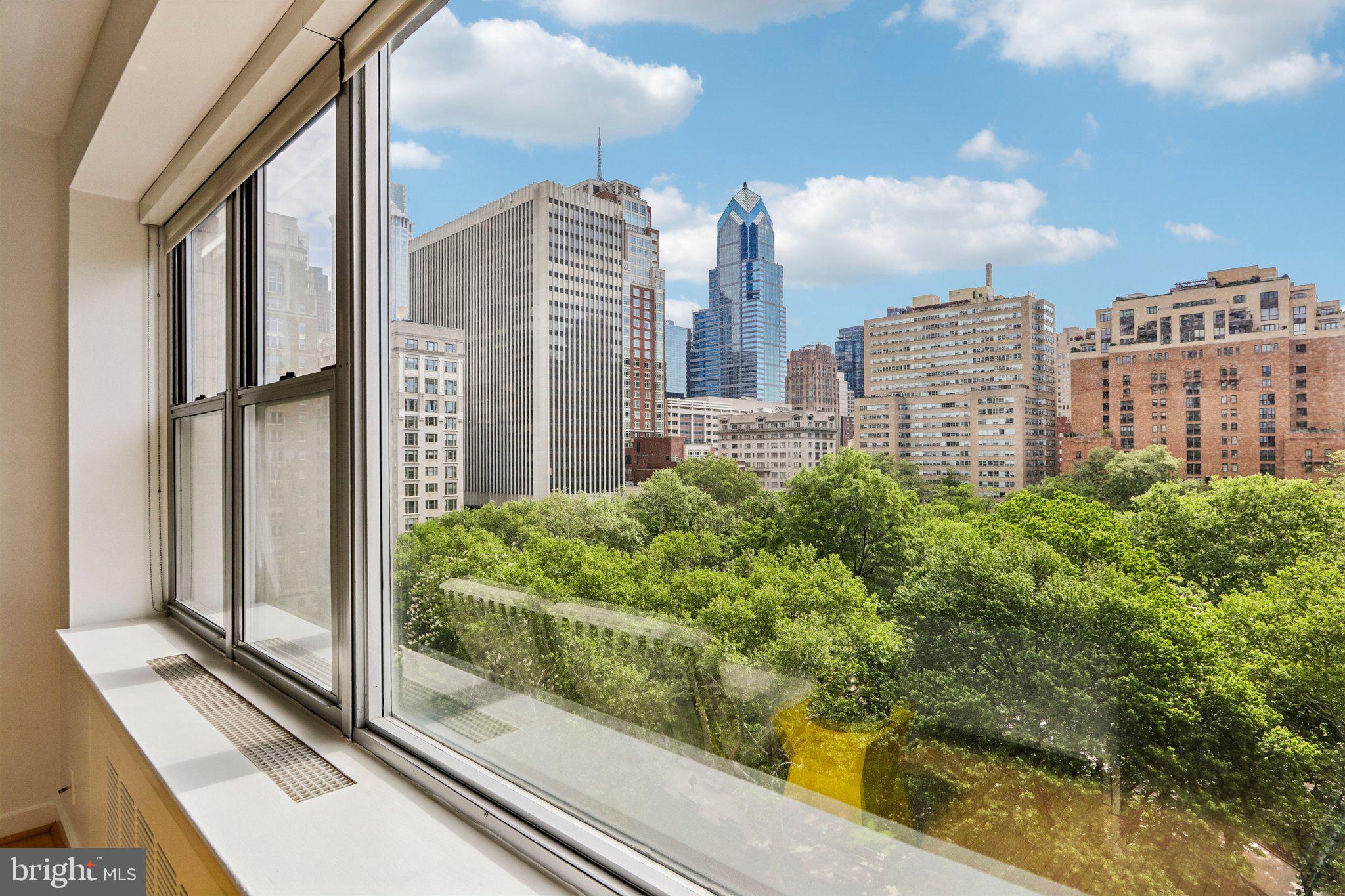 220 West Rittenhouse Square, Unit 10C Philadelphia, PA 19103 - Photo 9 of 39 a view of a building from a window