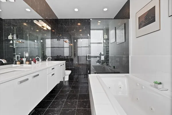 a close view of closet