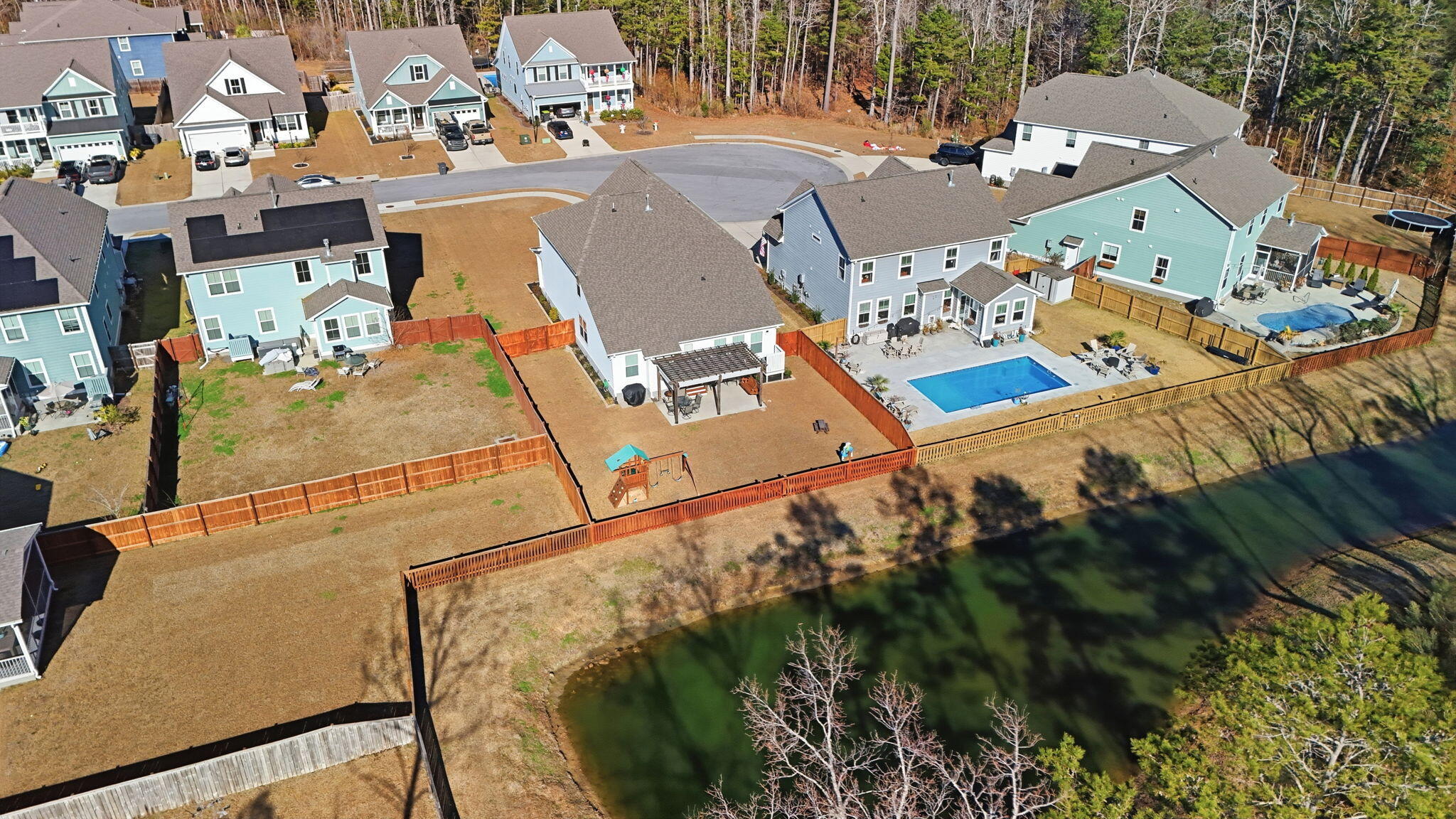 158 Boots Branch Road Summerville, SC 29485 - Photo 41 of 49 aerial view of back of home