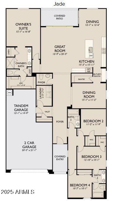 2670 Homesteaders Road San Tan Valley, AZ 85140 - Photo 27 of 39 Jade - Left Garage - Center Slider