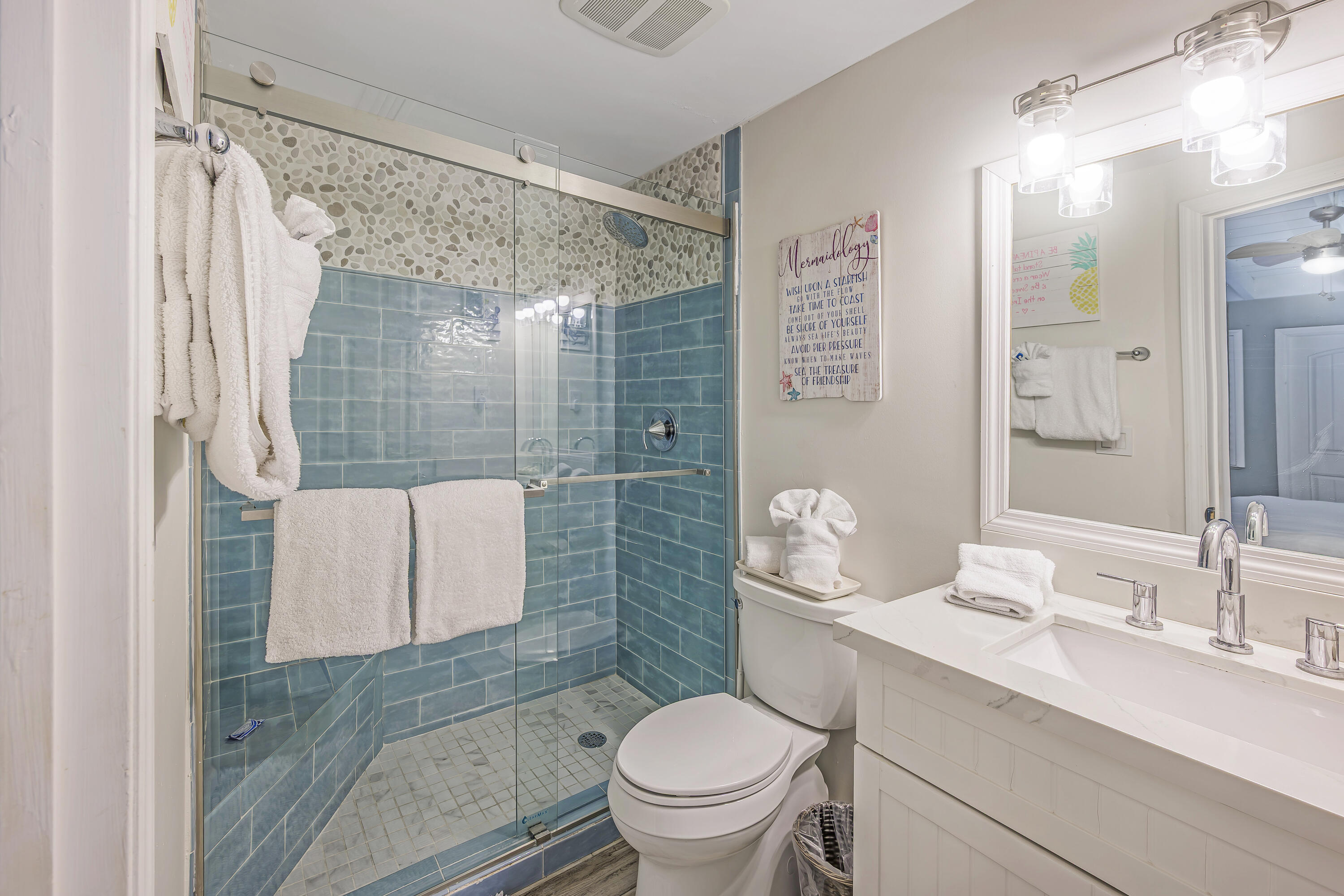340 10th Street Key Colony Beach, FL 33051 - Photo 20 of 24 a bathroom with a sink toilet and shower
