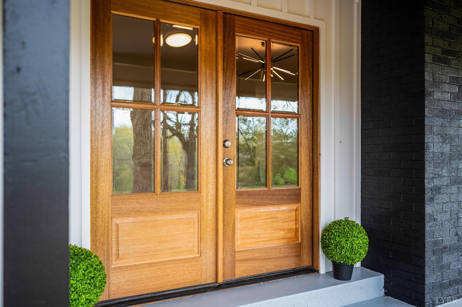 a view of a entryway door of the house