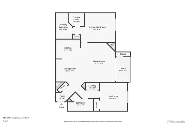 $329,000 | 7445 South Alkire Street, Unit 104, Littleton, CO 80127