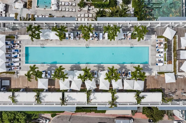 a view of building and street