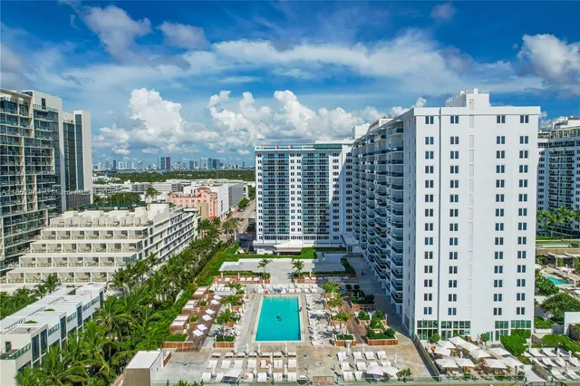 a view of a city with tall buildings