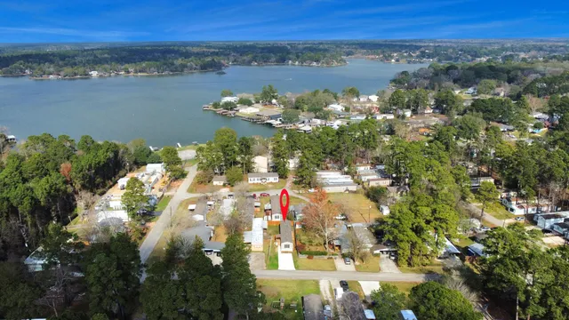 a view of city and lake
