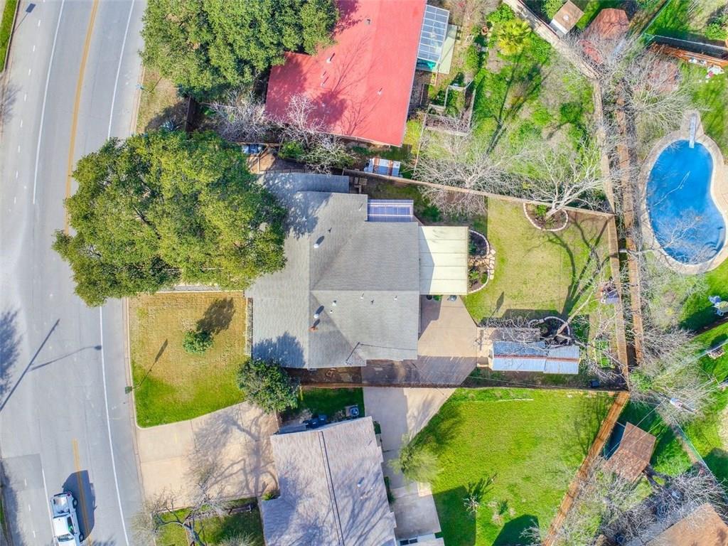 1900 Ohlen Road Austin, TX 78757 - Photo 32 of 34 an aerial view of a house with outdoor space