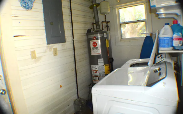 a bathroom with a sink and a window