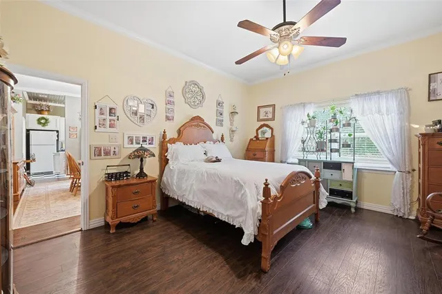 a bed room with a bed and a window