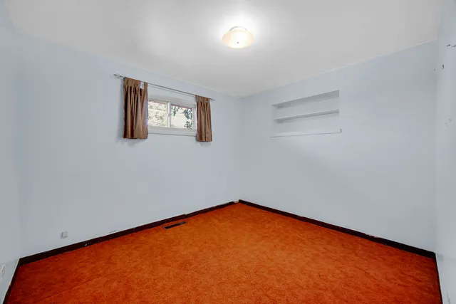 a view of a room with a small space