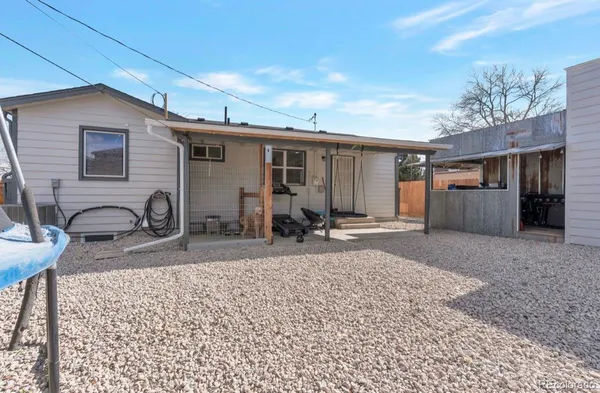 a view of a house with patio