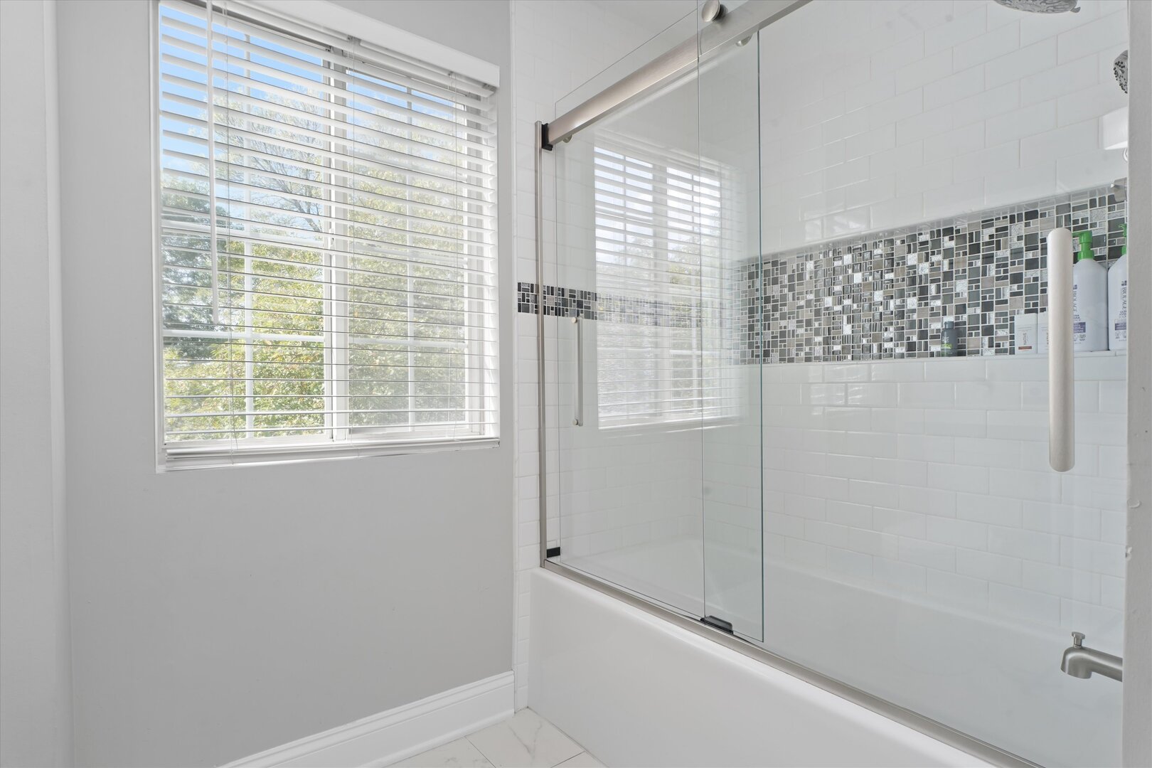 1334 Normantown Road Naperville, IL 60564 - Photo 12 of 19 a bathroom with a bathtub and shower