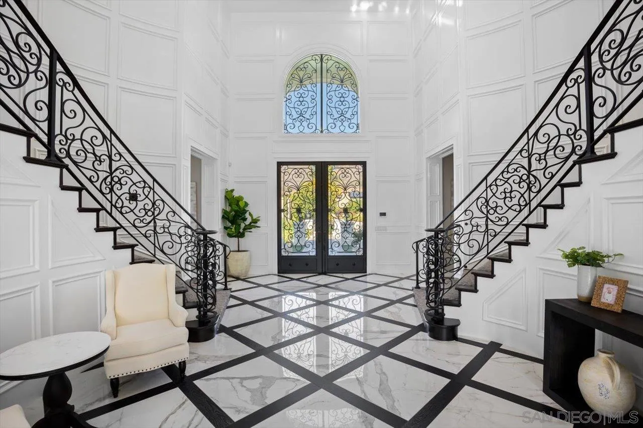 14445 Cheyenne Trail Poway, CA 92064 - Photo 5 of 62 a view of entryway and hall with wooden floor