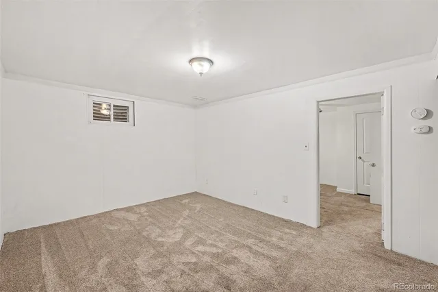 a view of an empty room