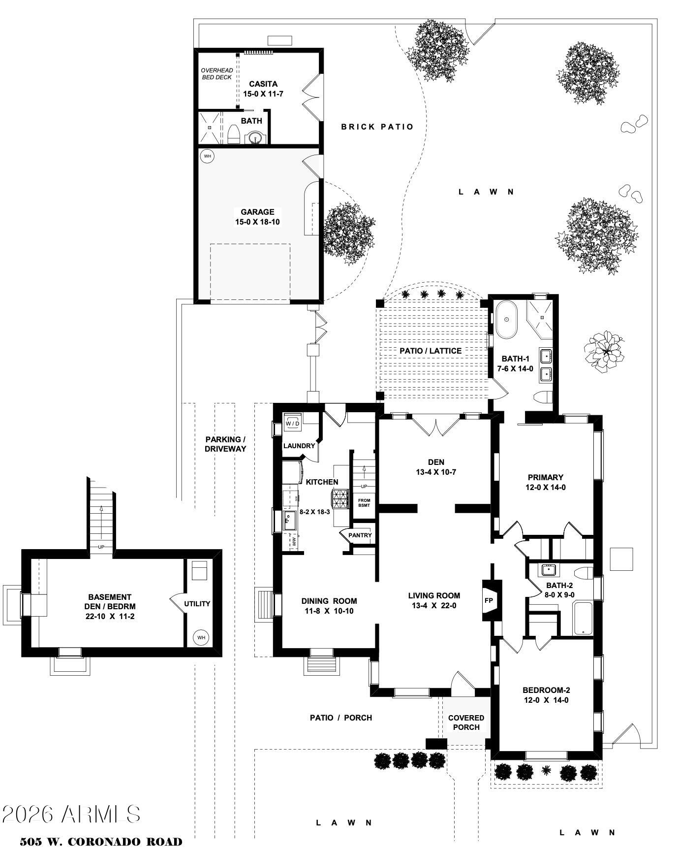 505 West Coronado Road Phoenix, AZ 85003 - Photo 66 of 66 Floor Plan