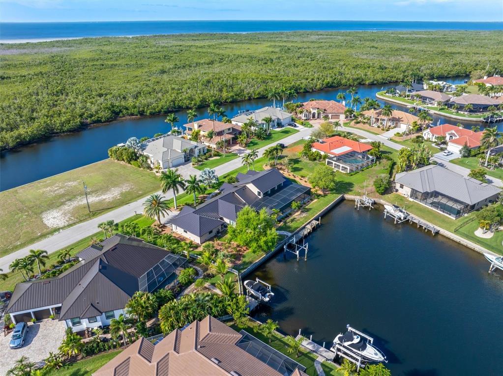 1701 Casey Key Drive Punta Gorda, FL 33950 - Photo 55 of 58 an aerial view of ocean residential house with outdoor space