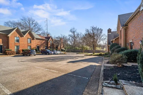 a view of street with houses