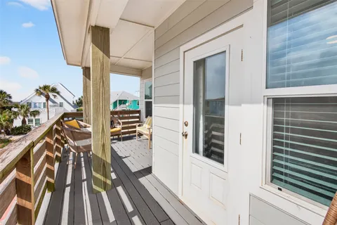 a building outdoor space with patio furniture