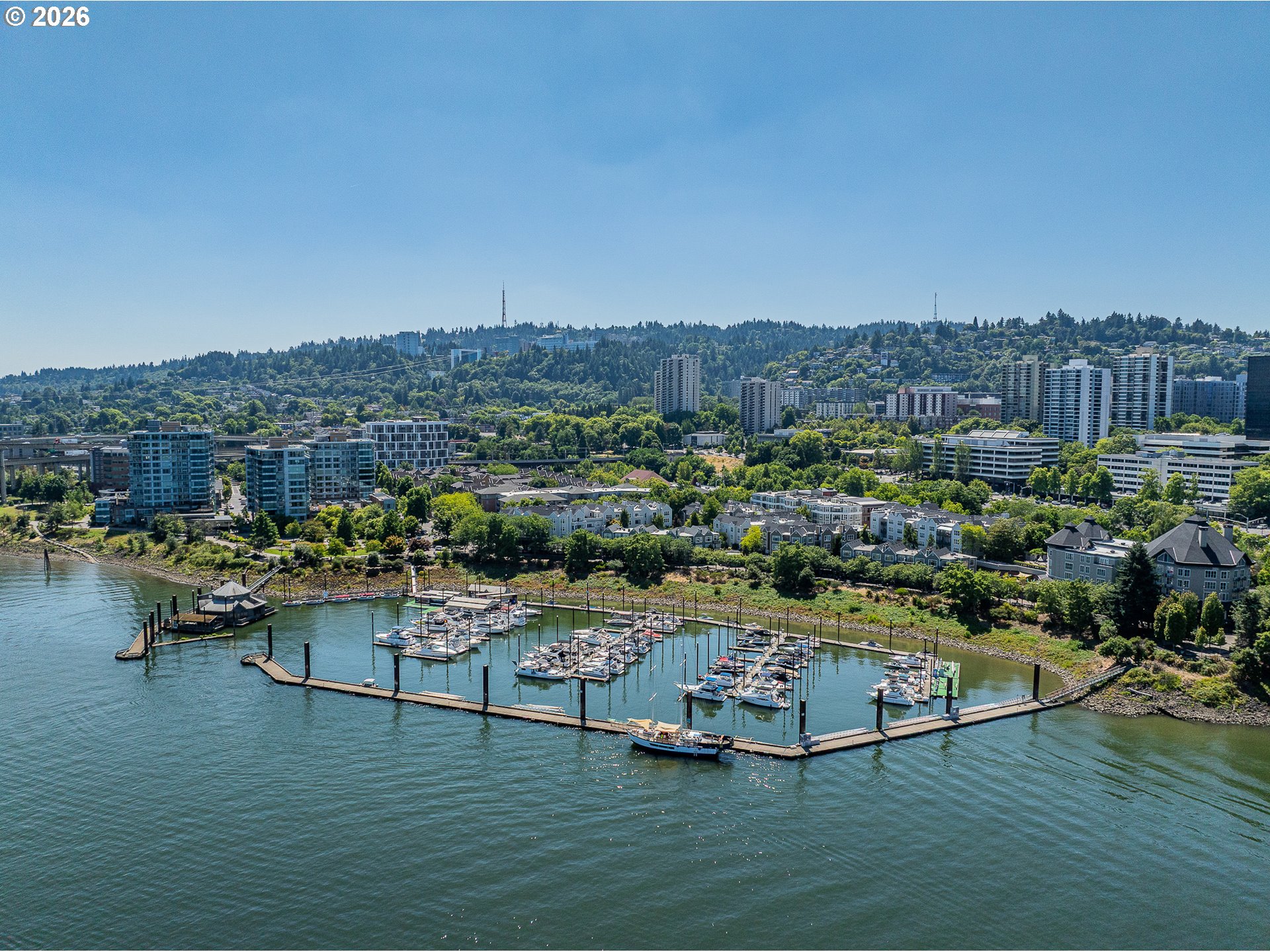 205 South Montgomery Street, Unit 401B Portland, OR 97201 - Photo 31 of 33 a view of a lake with a mountain