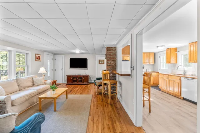 a view of kitchen with furniture and window