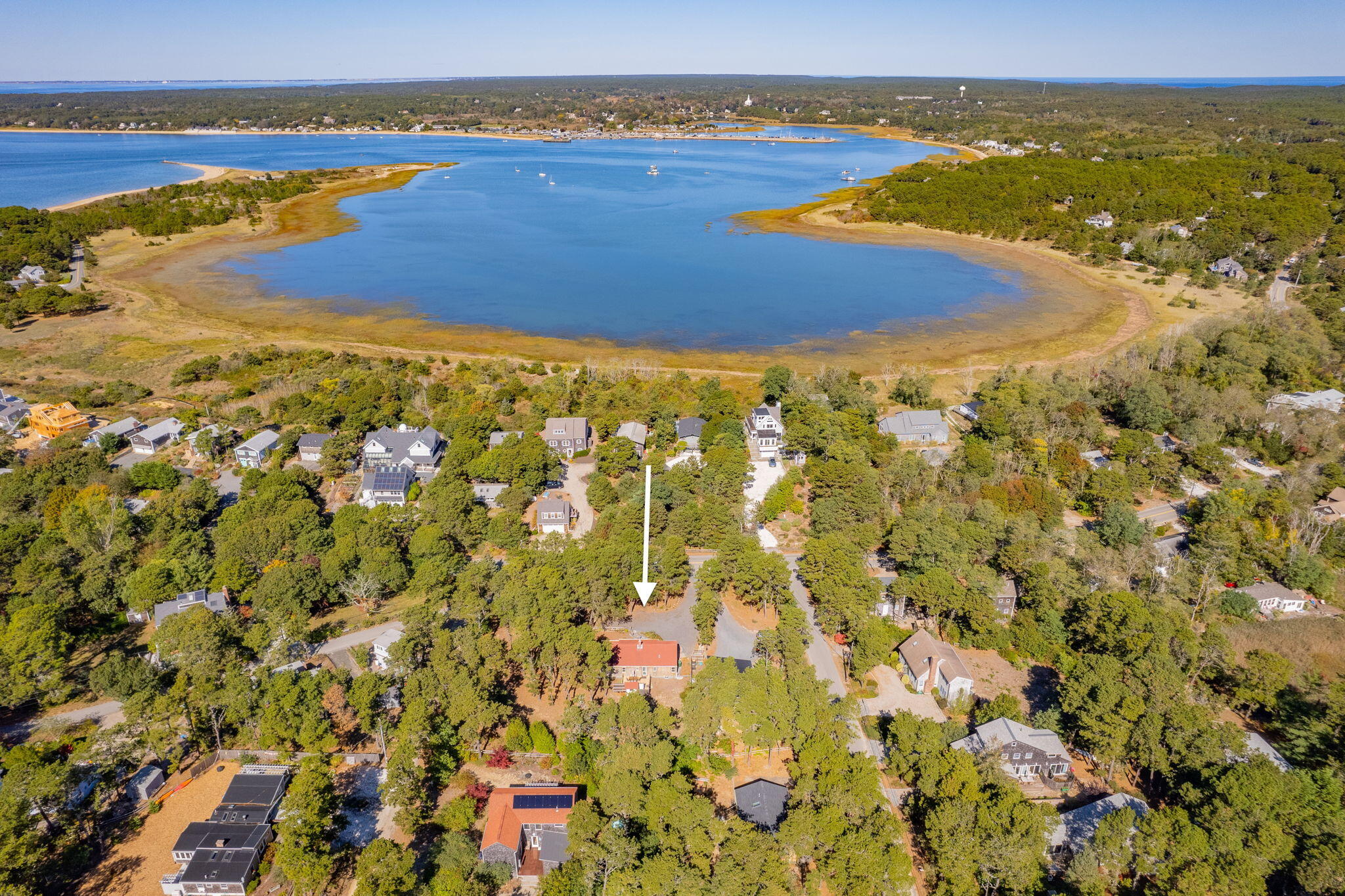 45 Indian Neck Road Wellfleet, MA 02667 - Photo 37 of 68 a view of an ocean and beach