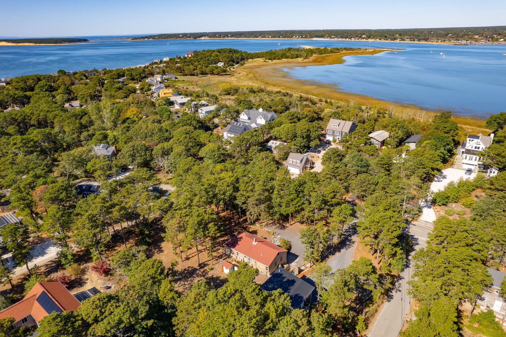 45 Indian Neck Road Wellfleet, MA 02667 - Photo 60 of 68 a view of an outdoor space and a lake view