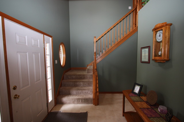 415 Rivers Edge Drive Minooka, IL 60447 - Photo 9 of 24 a view of entryway with stairs and furniture