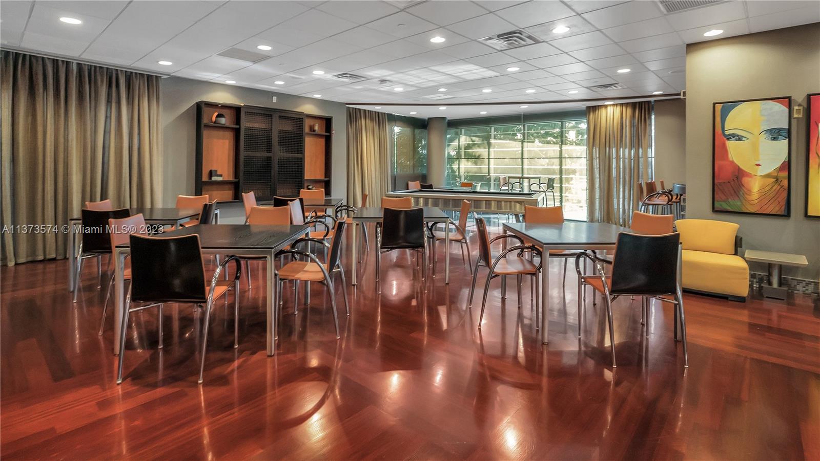 9401 Collins Avenue, Unit 402 Surfside, FL 33154 - Photo 28 of 31 a view of a dining room with furniture window and outside view