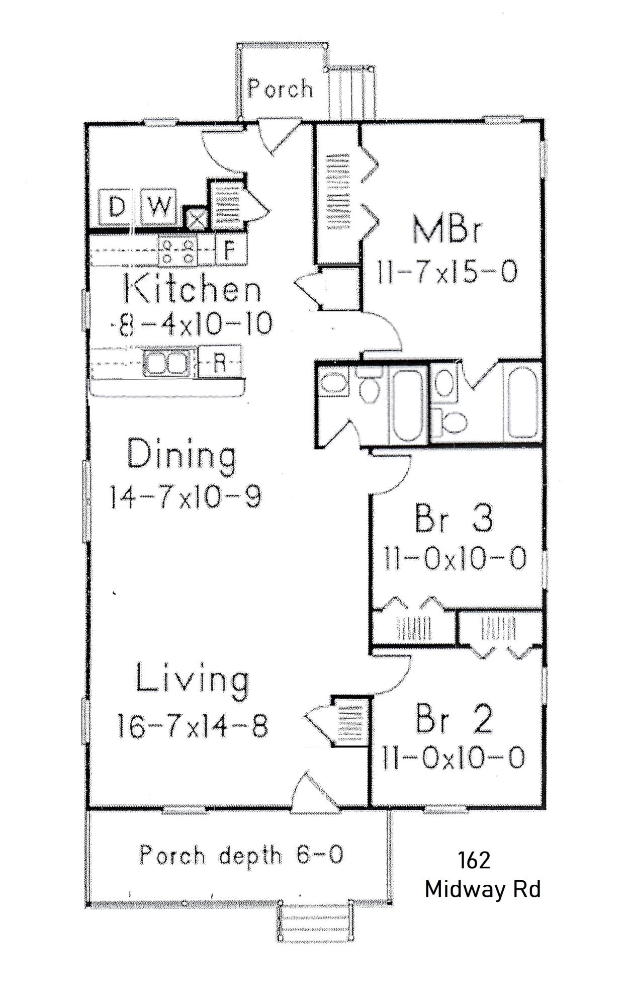 162 Midway Road Aberdeen, NC 28315 - Photo 11 of 11 162 Midway floorplan.1