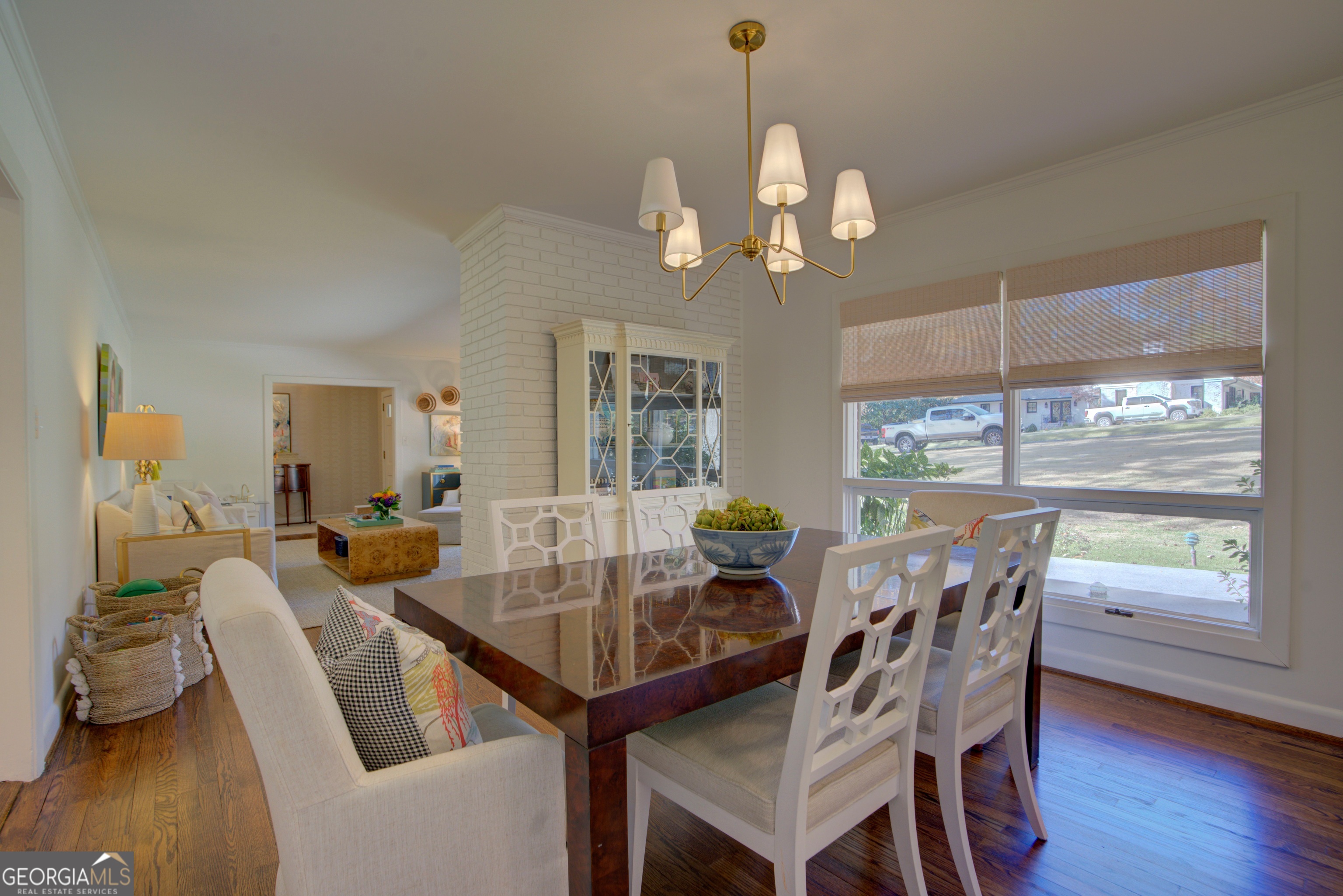 17 Crestwood Drive Rome, GA 30165 - Photo 12 of 36 a view of a dining room with furniture wooden floor and chandelier