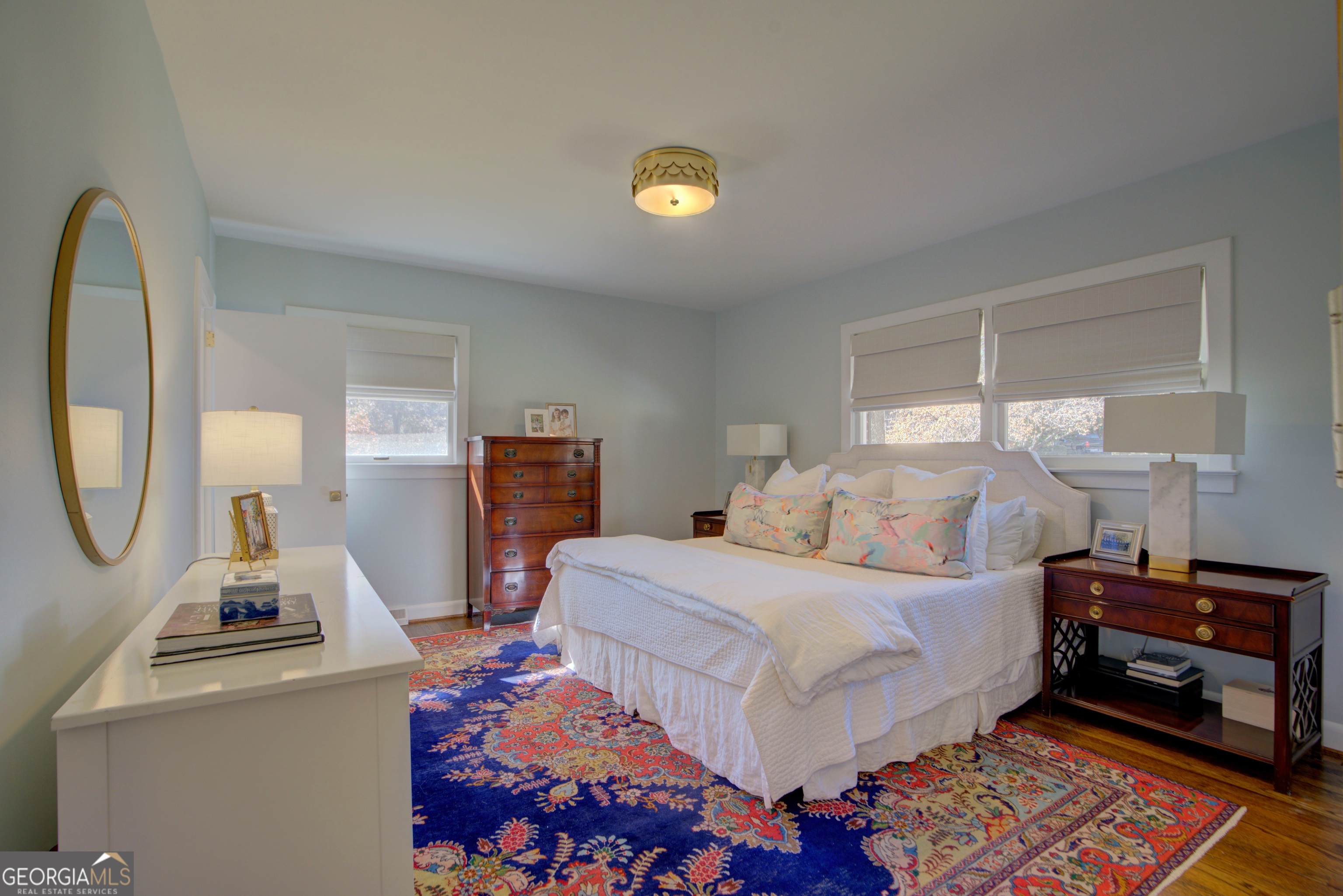 17 Crestwood Drive Rome, GA 30165 - Photo 24 of 36 a bedroom with a bed and wooden floor