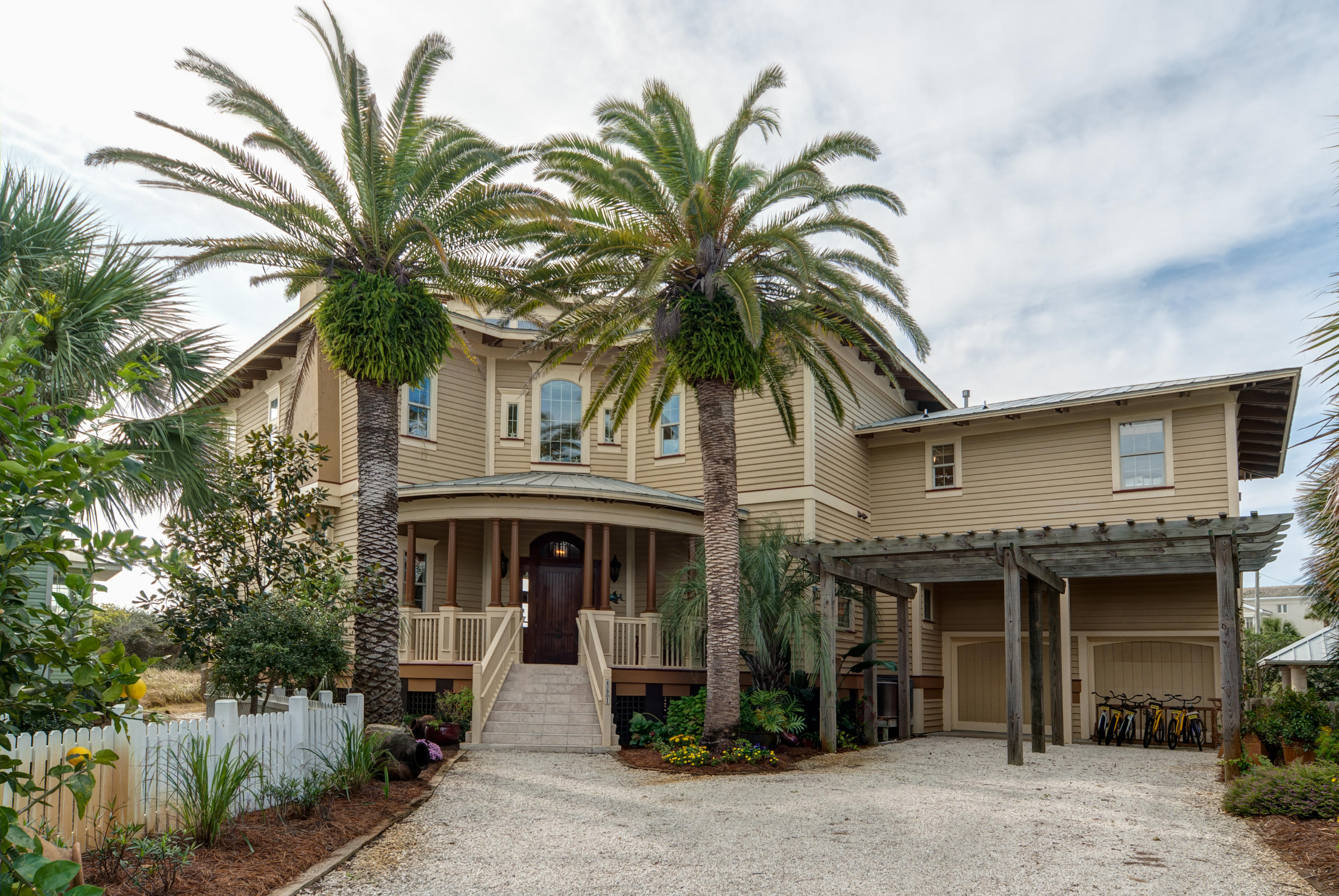 491 Old Beach Road Santa Rosa Beach, FL 32459 - Photo 12 of 36 a front view of a house with a tree