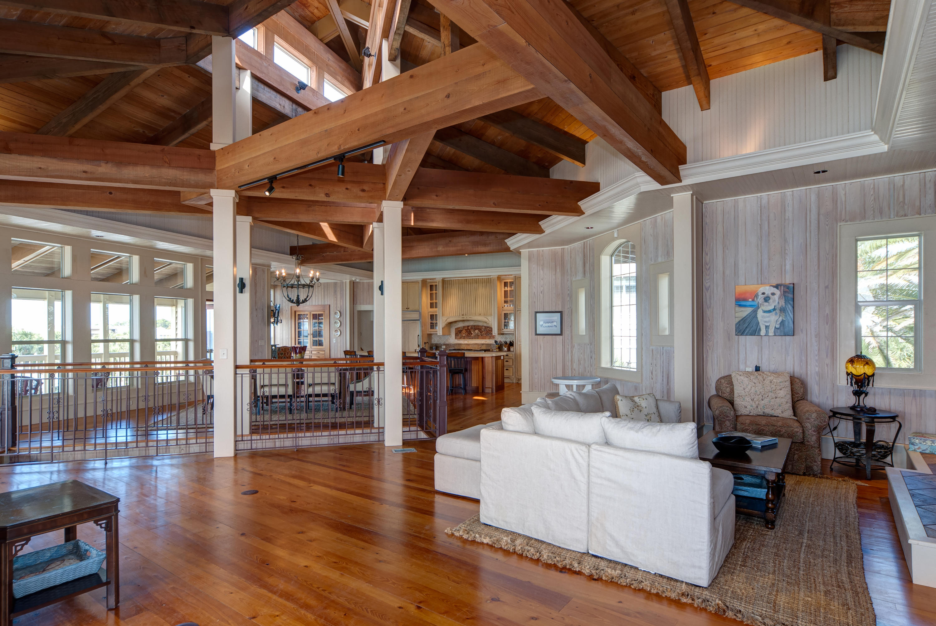 491 Old Beach Road Santa Rosa Beach, FL 32459 - Photo 13 of 36 a living room with furniture and wooden floor