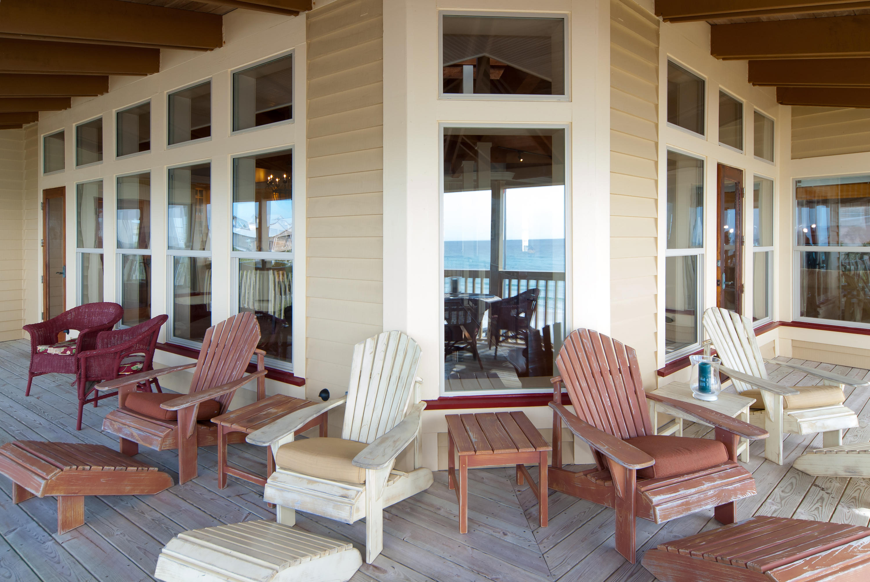 491 Old Beach Road Santa Rosa Beach, FL 32459 - Photo 21 of 36 a outdoor living space with patio furniture and a fireplace