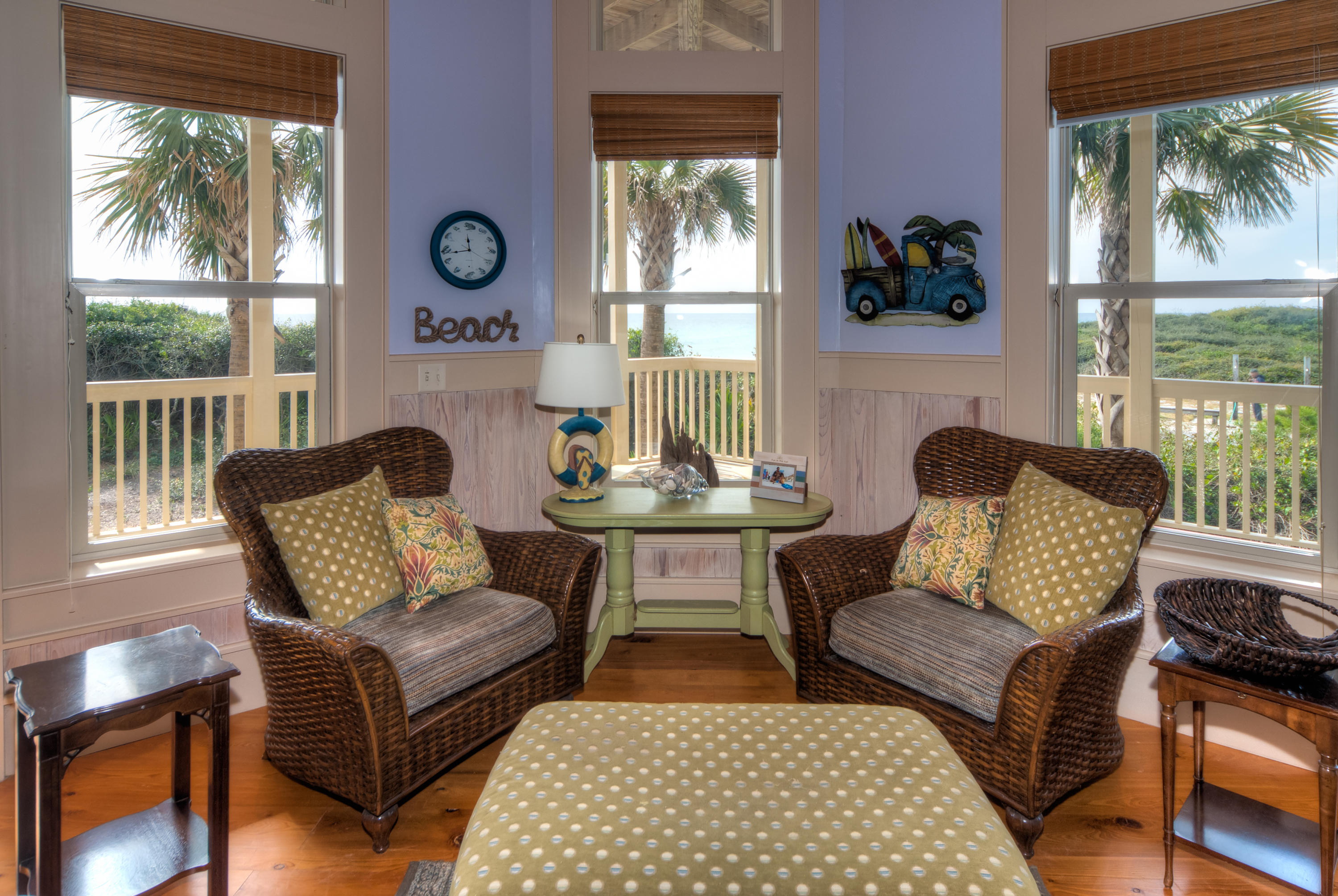 491 Old Beach Road Santa Rosa Beach, FL 32459 - Photo 24 of 36 a living room with furniture and a large window