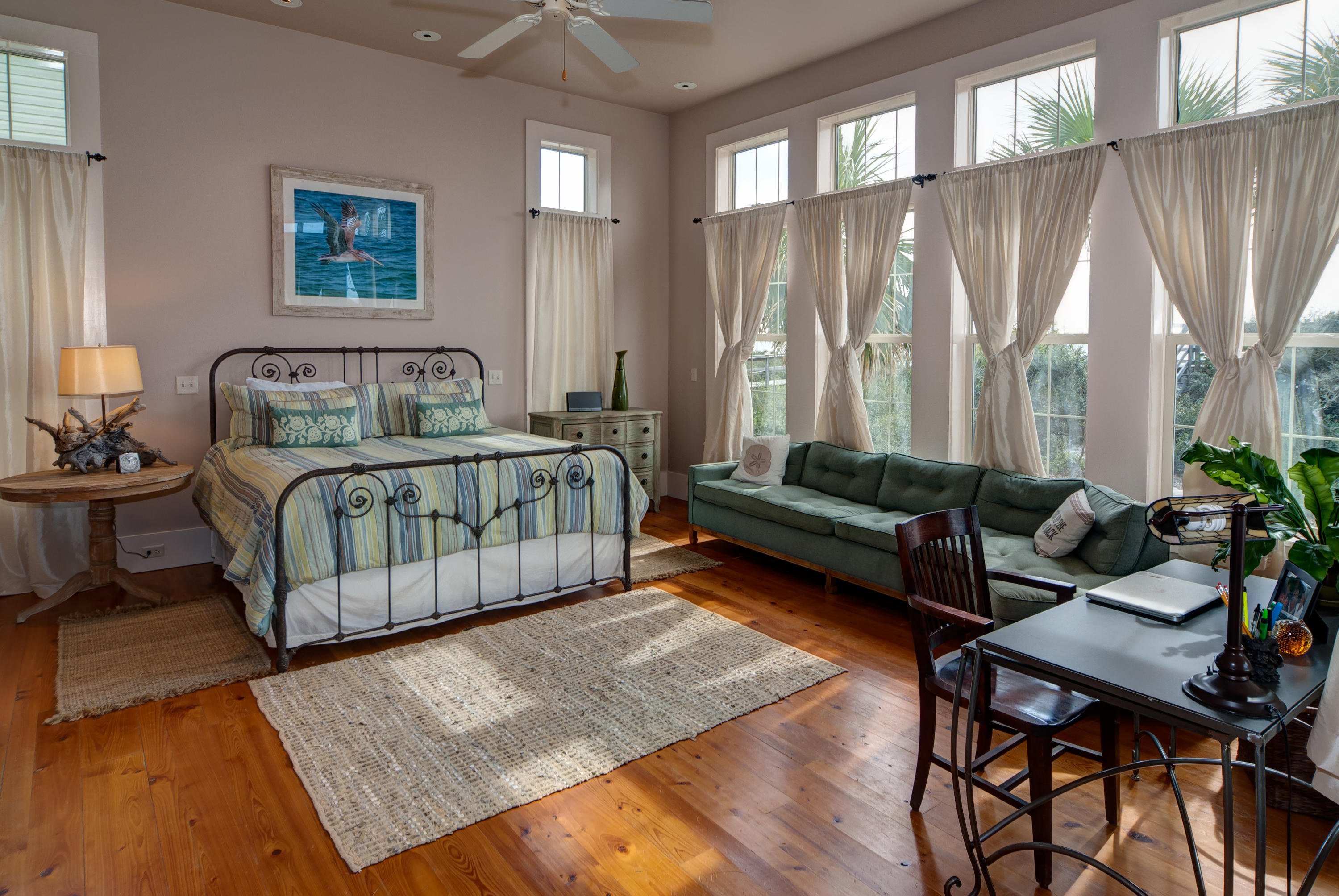491 Old Beach Road Santa Rosa Beach, FL 32459 - Photo 26 of 36 a living room with furniture and a large window