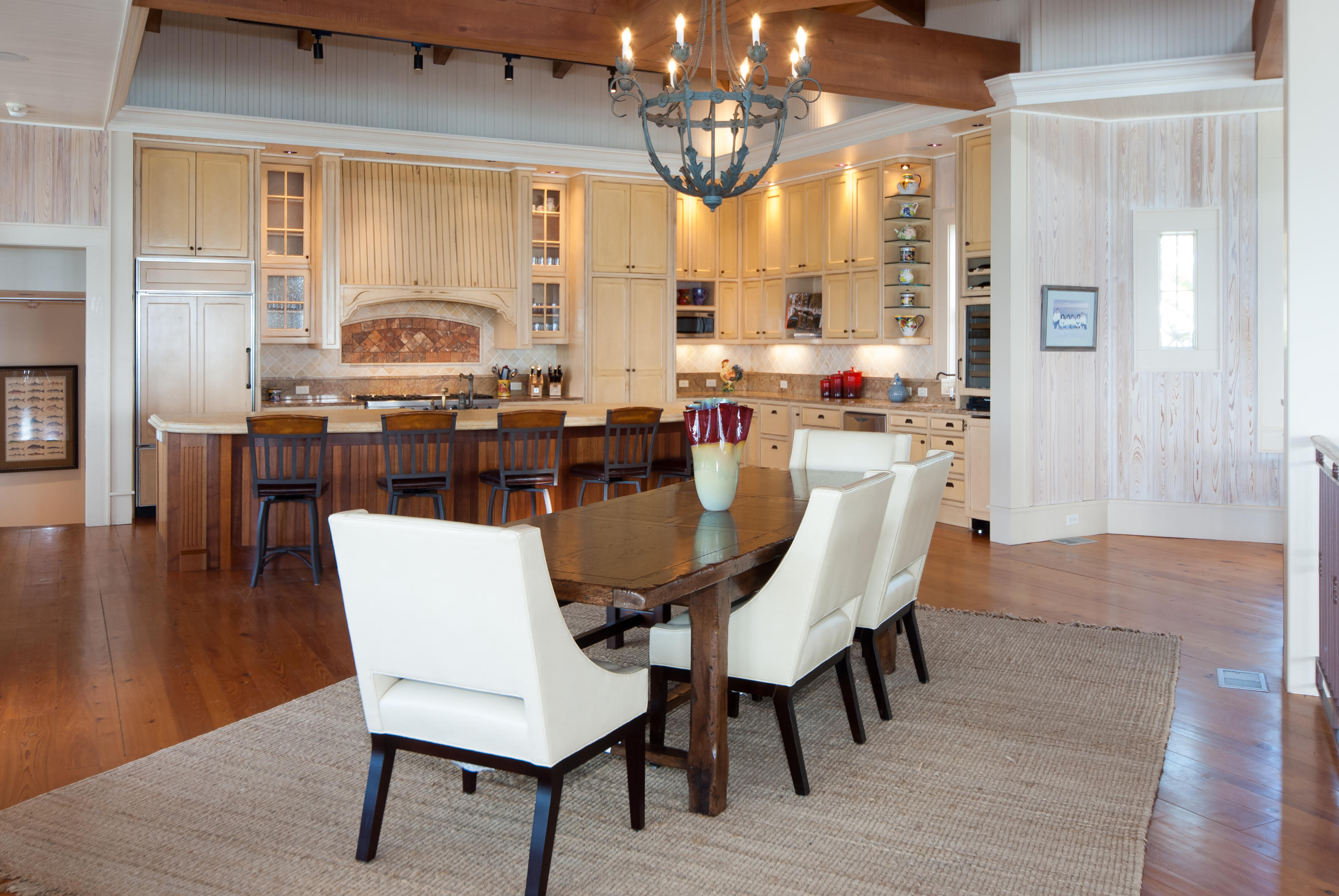 491 Old Beach Road Santa Rosa Beach, FL 32459 - Photo 7 of 36 a view of a dining room with furniture window and wooden floor