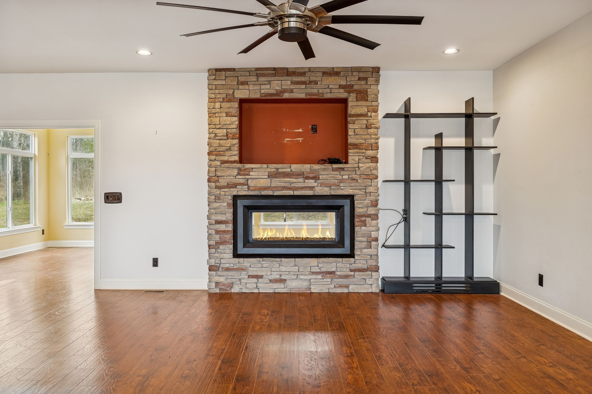 1970 Corinth Road Mount Juliet, TN 37122 - Photo 25 of 71 an empty room with windows and fireplace
