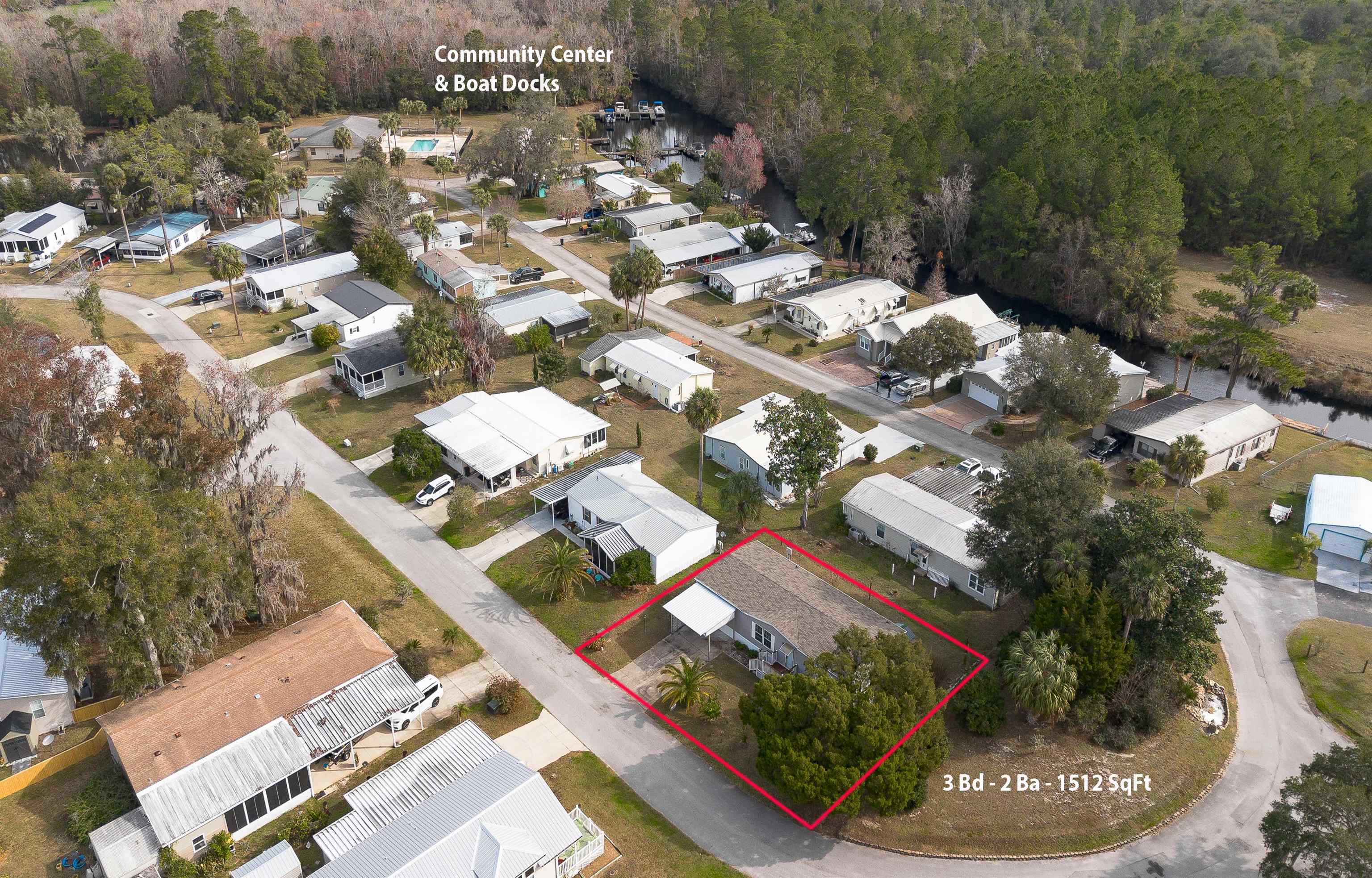 102 Pinelake Drive Satsuma, FL 32189 - Photo 29 of 35 an aerial view of a residential houses with yard