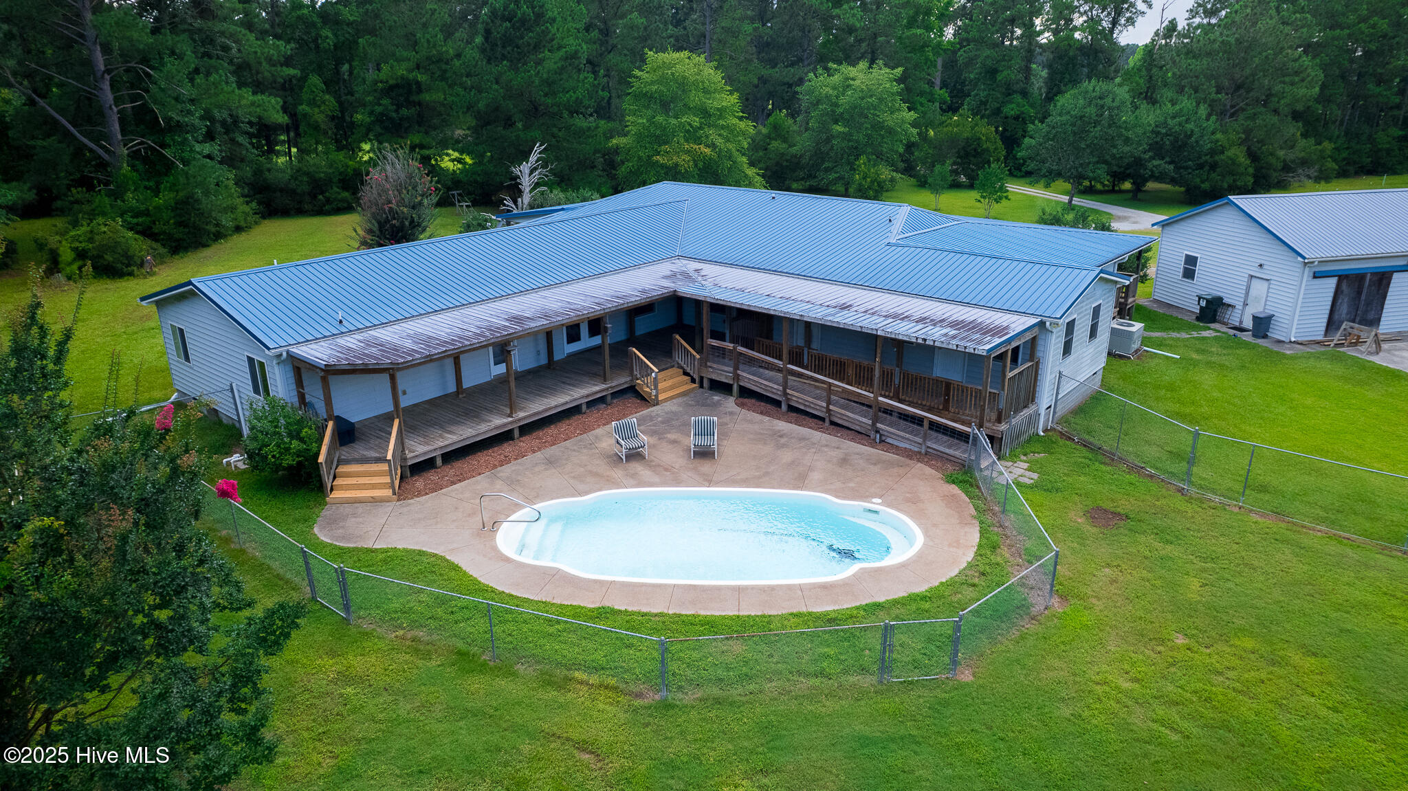 161 Howard Lane Swansboro, NC 28584 - Photo 26 of 56 After a hard day of working and loving the farm, the pool provides a relaxing retreat.