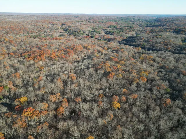 an aerial view of house with yard and mountain view in back