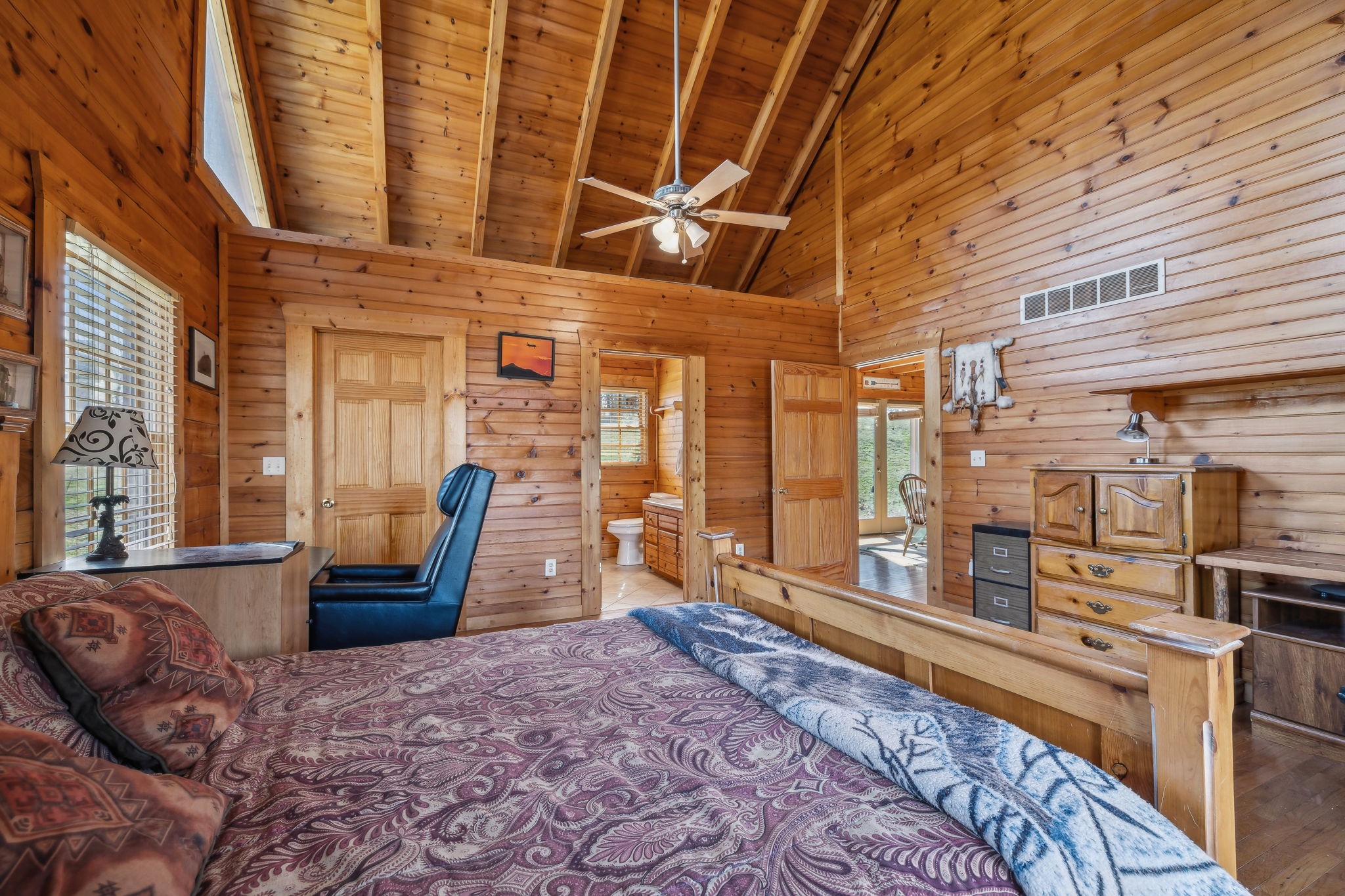 4485 Coconut Ridge Road Smithville, TN 37166 - Photo 13 of 33 a bedroom with furniture and large window
