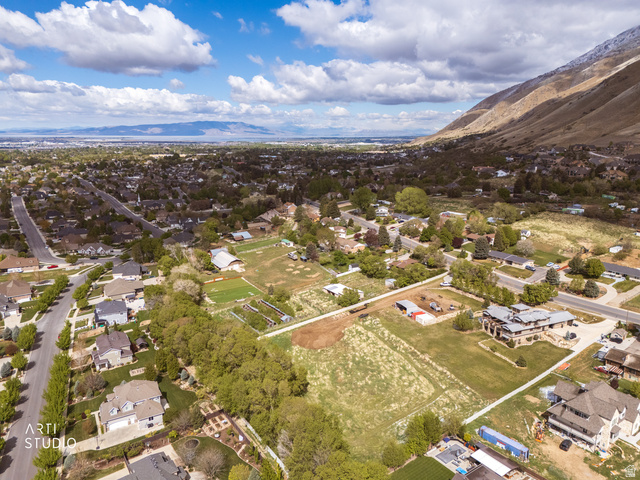 2672 East Canyon Road Springville, UT 84663 - Photo 21 of 33 Aerial perspective of suburban area with a mountainous background