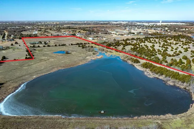 an aerial view of a houses