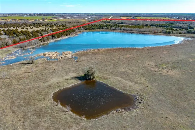 an aerial view of a beach