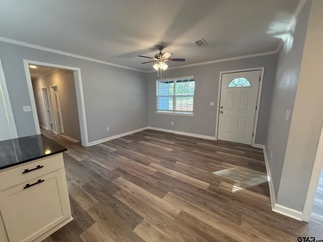 a view of wooden floor