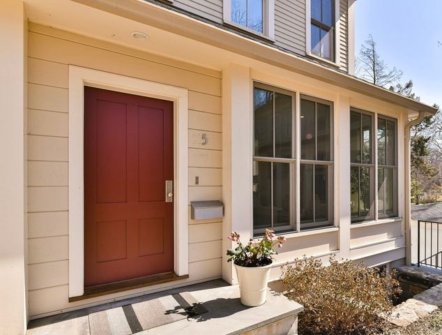 a view of a entryway door front of house