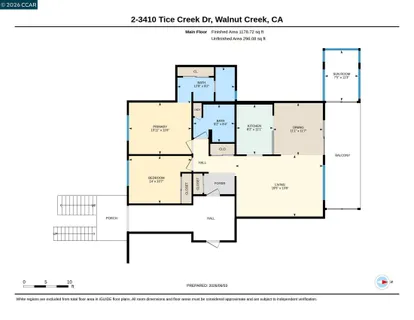 $578,800 | 3410 Tice Creek Drive, Unit 2, Walnut Creek, CA 94595